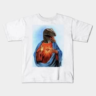 Jesus raptor Kids T-Shirt